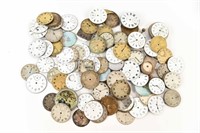 GROUPING OF POCKET WATCH MOVEMENTS & DIALS