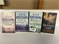 Set of 4 Dan Brown Paperback Books