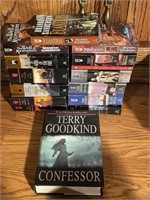 Books by Terry Goodkind and by Brandon Sanderson