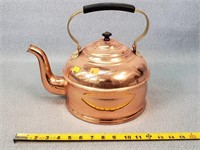 Copper Teapot - 11"t