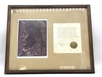 Tulsa Indian College Seal on “Two Hatchet” Kiowa