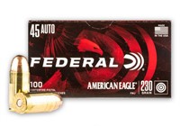 Federal AE45A100 American Eagle Handgun 45 ACP 230