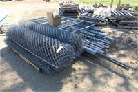 Chain Link Fencing & Poles Approx 16Ft X 12Ft