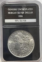 1886 Morgan Dollar UNC Silver