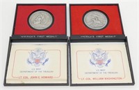 (2) 1975 U.S. Mint Pewter Medals