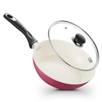 KOCH SYSTEME CS 10 Inch Nonstick Frying Pan, Pink