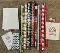 Assorted Christmas Paper & Boxes