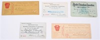 1893 Columbian Exposition 5 PASSES & RR TICKETS