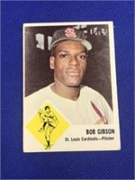 1963 Topps Bob Gibson Fleer card