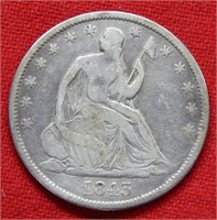 1843 O Seated Liberty Silver Half Dollar