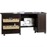 Sauder Sewing and Craft Table Espresso