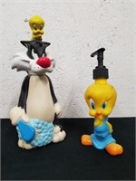 Vintage Tweety bird soap or lotion dispenser and