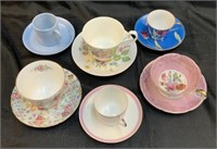 (6) Misc. Cups & Saucers