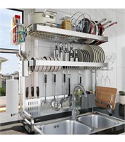 Stainless Steel Over The Sink Dish Drying Rack