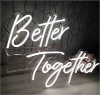 DIVATLA Better Together Neon Sign for Wall