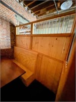 8 Wooden Horse Stalls with Benches