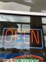 Illuminated 'OPEN' Sign - 24 x 14