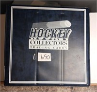 F1)  3 inch sportscard binder with 347 NHL cards