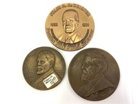 3 Bronze Anniversary Medallions