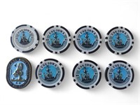 USS Battleship Iowa poker chips and challenge