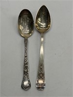 (2) Vintage Silver Souvenir Spoons, TW 40.11g