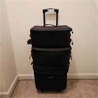 Phillips rolling bag with 2 hard cases