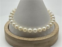 14K White Gold Fine Cultured Pearl Bracelet