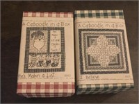 CABOODLE QUILTING KITS, MATERIAL IS INSIDE EACH BO