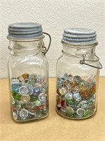 Vintage Jars with Buttons