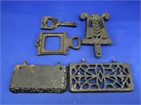 Cast Iron Trivet, Bottle Opener etc