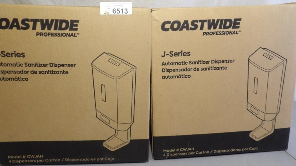 2 Boxes Coastwide J Series Automatic Dispenser