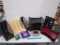 Assorted Office Supplies File Organizer Carbon