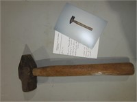 blacksmith cross peen hammer octagon face
