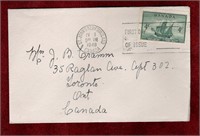CANADA 1949 CABOT'S SHIP STAMP FDC SCOTT # 282