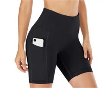 XXL Women's Middle Waist Biker Short Side Pocket W