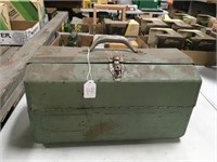 Vintage Metal Tackle Box Loaded