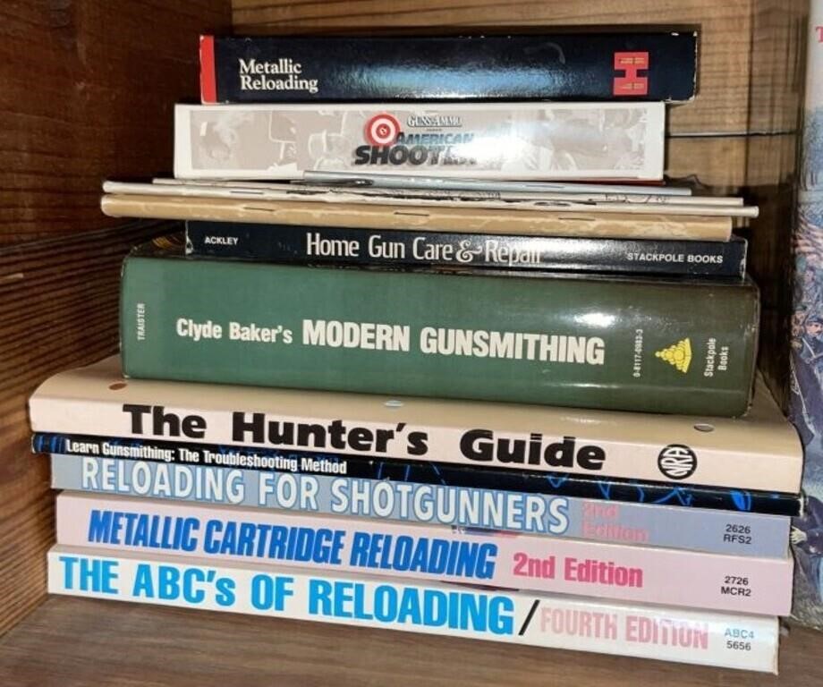 (13) Misc. Hunting & Gun Care Books; Hard &