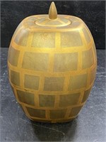 Masterpiece Gold Brick Pattern Jar
