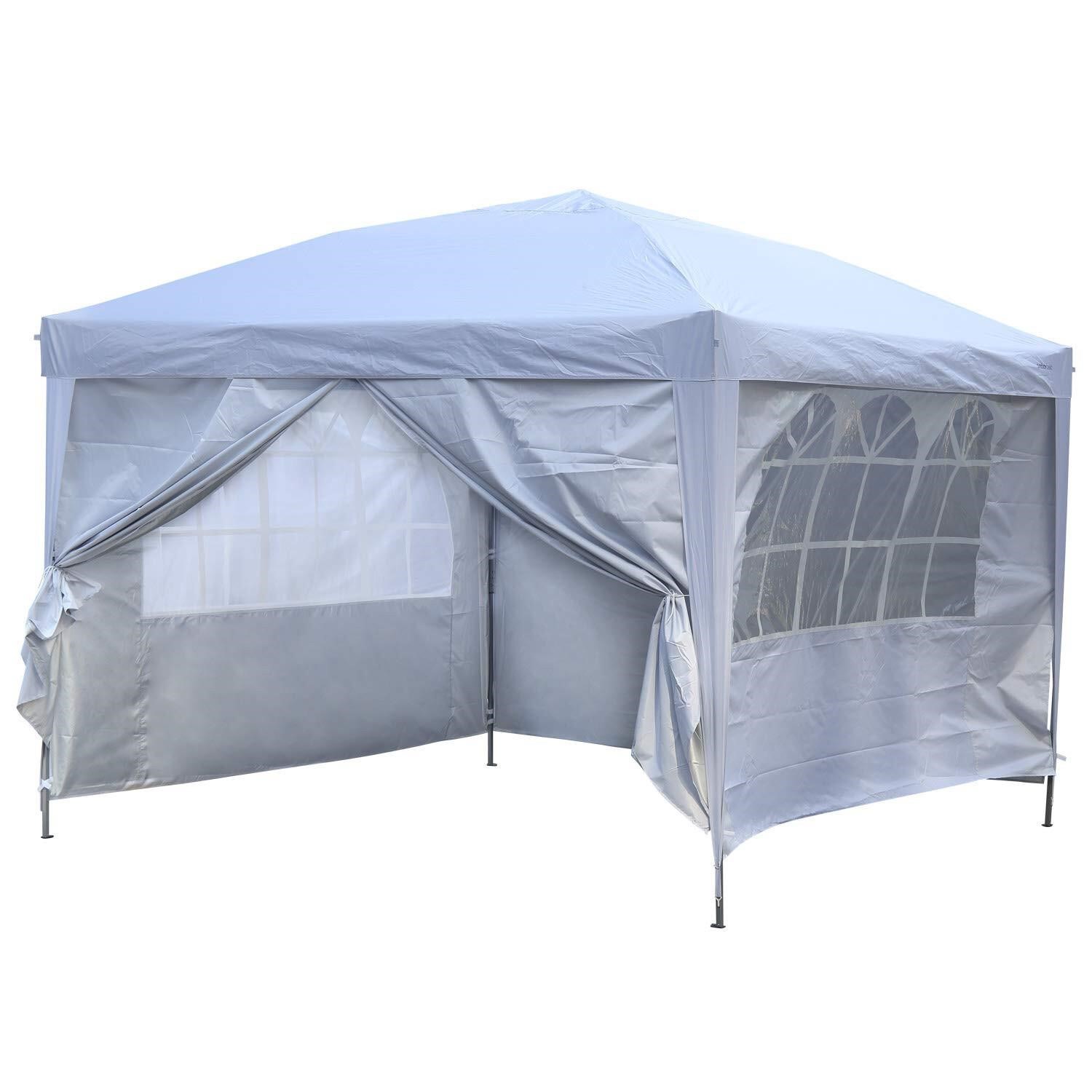10x10 Pop up Canopy Party Tent Instant Gazebos wit