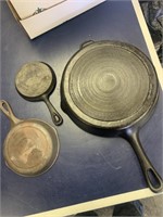 3 Cast Iron Skillets