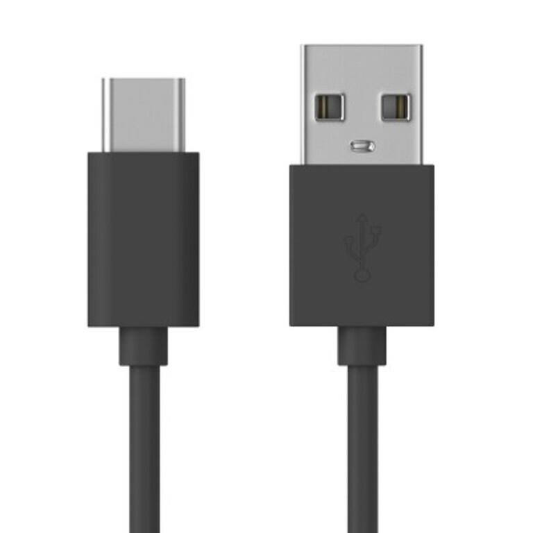 Just Wireless 6' Type-C to USB-A Cable - Gray