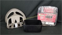 12 in Portable Grill, Hose Reel & Metal Tray