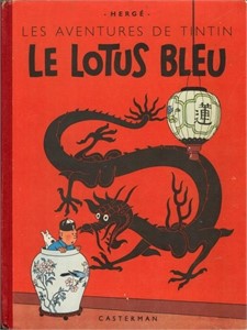 Tintin. Le lotus bleu. B1 de 1946. Eo couleur