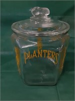 Planters Clear Glass Jar w/Lid