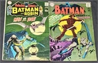 2 Batman Comics - Rare 1967 #189 & 1970 #402