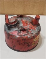1gal Galvanized Gas Can, Double Seamed, 26ga