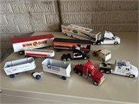 Various truck toy lot. ERTL. Hot Wheels.