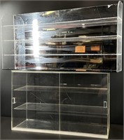 Acrylic Table Top Display Case & 4-Tier Shelf