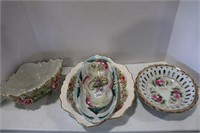 GROUP OF SERVING PLATES & BOWLS