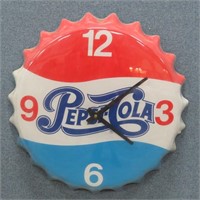 Pepsi-Cola Battery Wall Clock